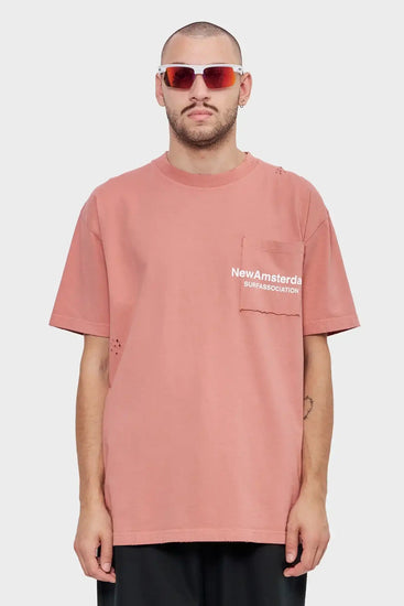 men#@Футболка THROW POCKET коричнева