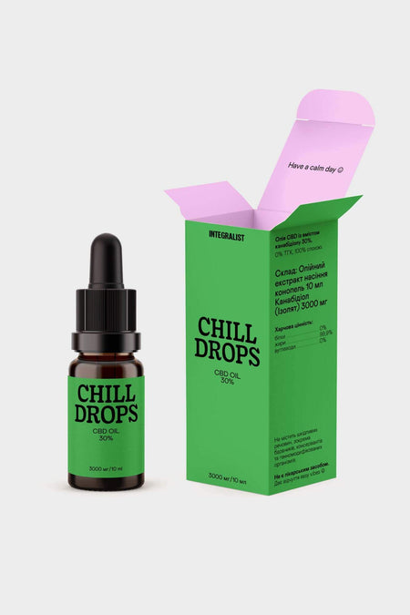 Олія CBD CHILL DROPS 30%, купити онлайн в магазині.