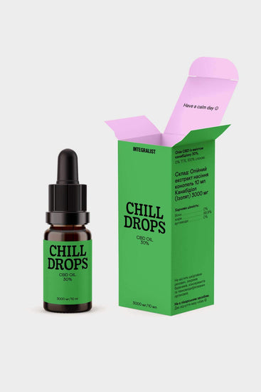 Олія CBD CHILL DROPS 30%, купити онлайн в магазині.