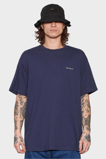 Футболка SCRIPT EMBROIDERY синя