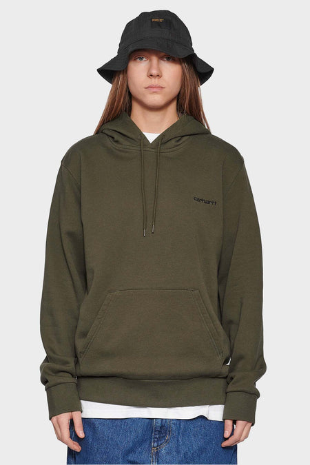 Худі SCRIPT EMBROIDERY зелений, купити онлайн в магазині.