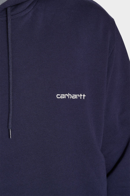 Худі SCRIPT EMBROIDERY синій, купити онлайн в магазині.