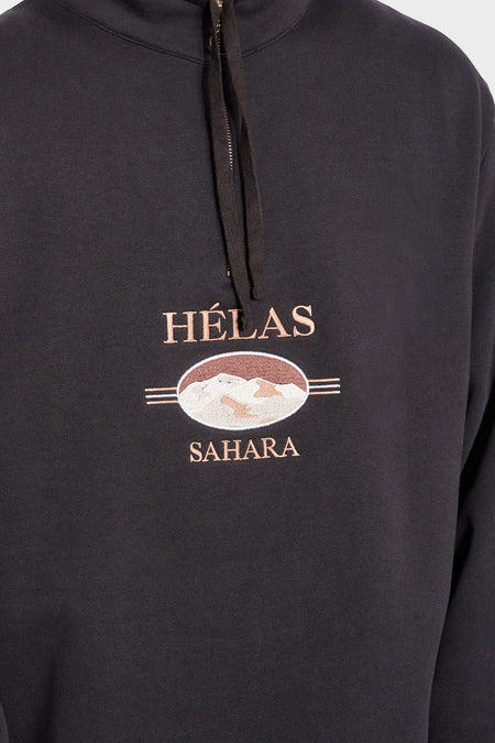Світшот SAHARA QUARTER ZIP чорний