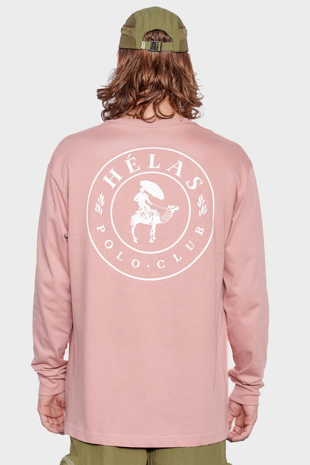 men#@Лонгслів POLO CLUB рожевий