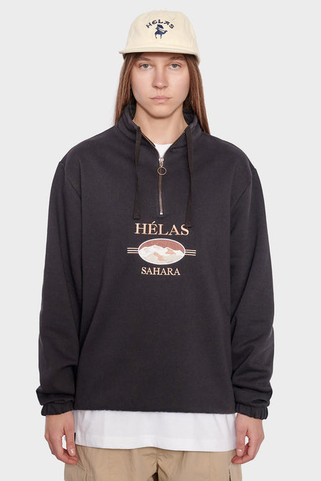 women#@Світшот SAHARA QUARTER ZIP чорний