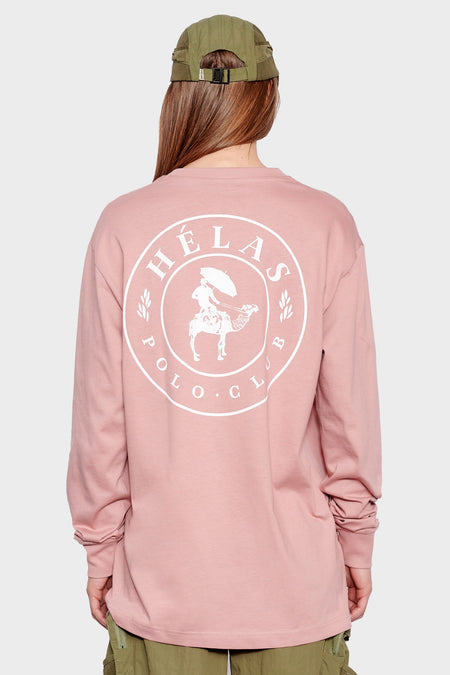 women#@Лонгслів POLO CLUB рожевий