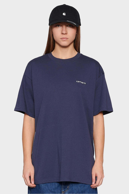 Футболка SCRIPT EMBROIDERY синя