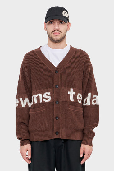 men#@Кардиган POTTING SOIL коричневий