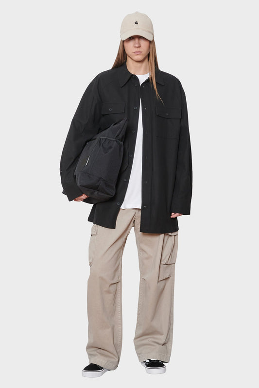 women#@Сорочка OVERSIZED SHIRT чорна, купити онлайн в магазині.