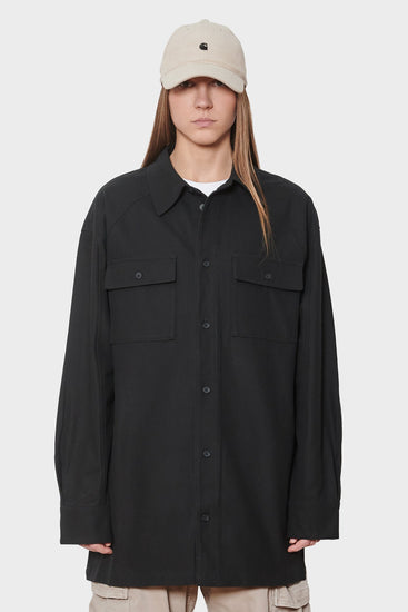 women#@Сорочка OVERSIZED SHIRT чорна