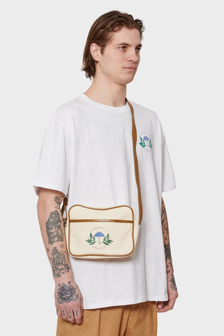 men#@Сумка SACOCHE BAG молочна