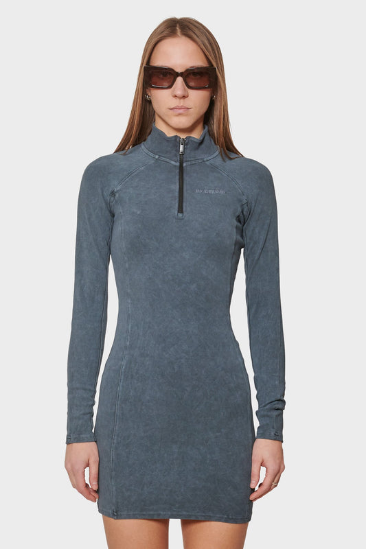 Сукня HALF ZIP DRESS чорна