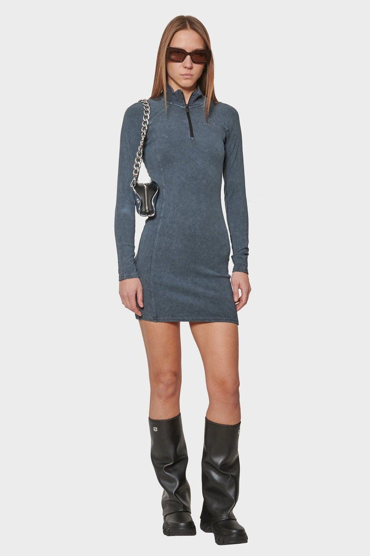 Сукня HALF ZIP DRESS чорна