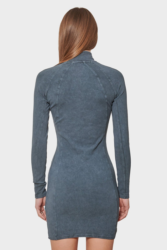 Сукня HALF ZIP DRESS чорна