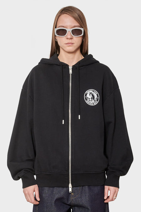 women#@Зіп-худі OFFICER PRINTED чорний
