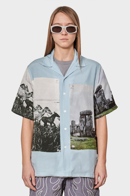 women#@Сорочка STONE HORSE блакитна