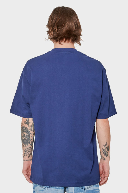 men#@Футболка WHITE LOGO темно-синя