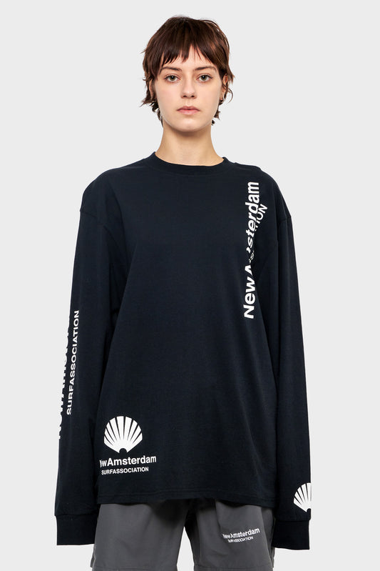 women#@Лонгслів LOGO чорний