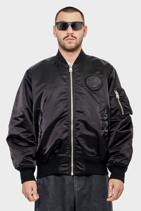 men#@Куртка NYLON BOMBER чорна