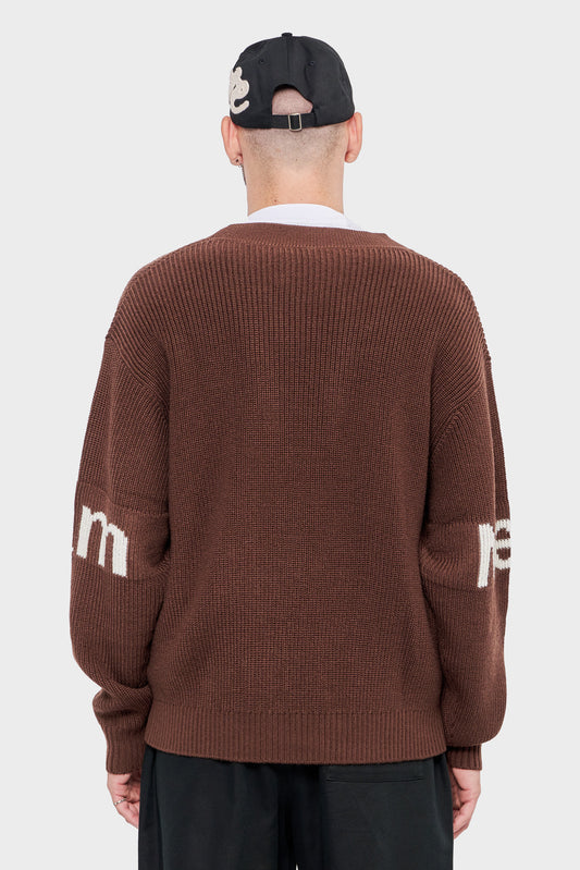 men#@Кардиган POTTING SOIL коричневий