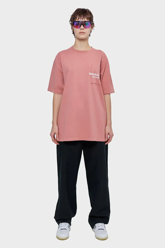 women#@Футболка THROW POCKET коричнева