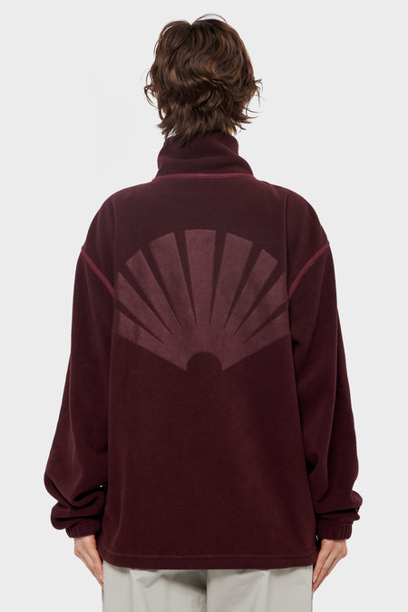 women#@Куртка FLEECE HALF ZIP червона