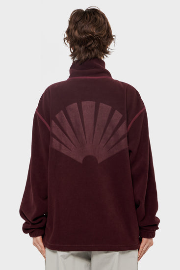 women#@Куртка FLEECE HALF ZIP червона