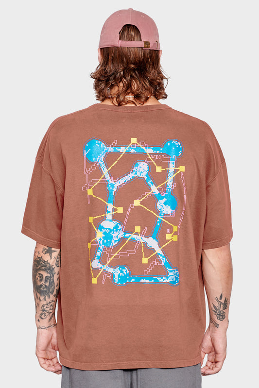 men#@Футболка ABSTRACT SENSES коричнева