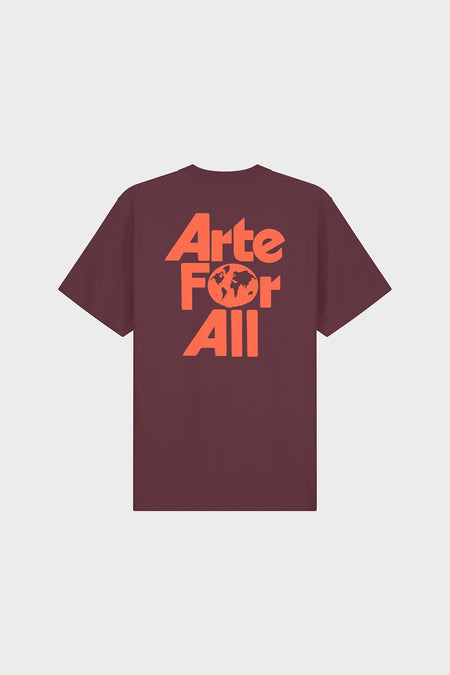 Футболка ARTE FOR ALL бордова