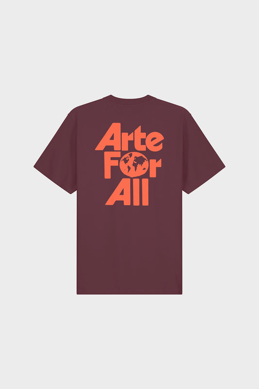 Футболка ARTE FOR ALL бордова