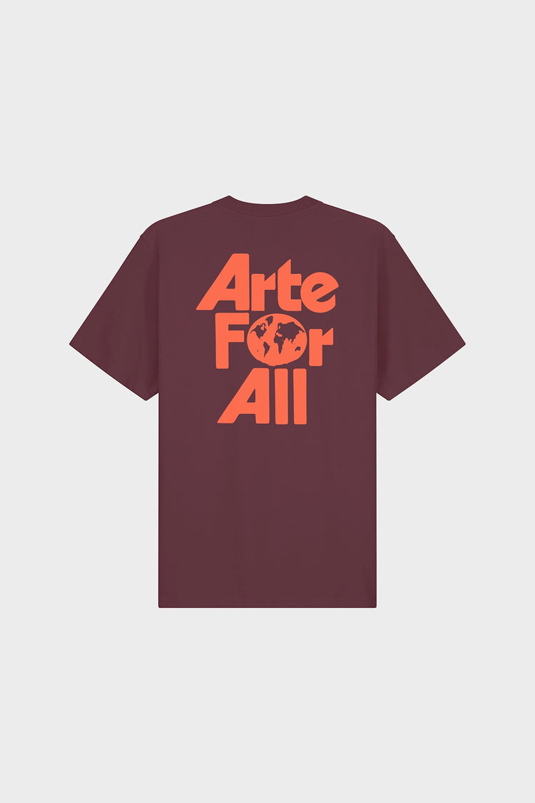 Футболка ARTE FOR ALL бордова