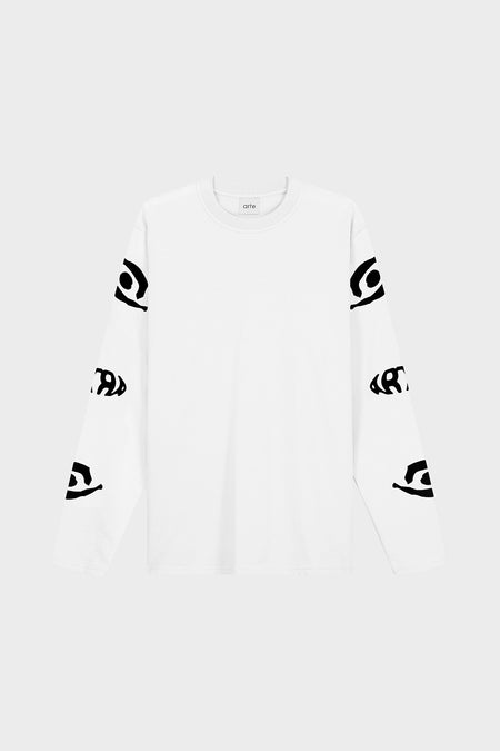 Лонгслів EYE SLEEVE білий