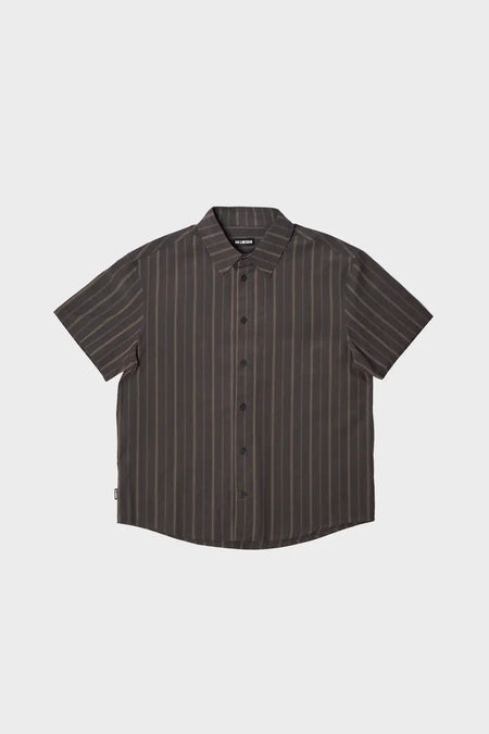 Рубашка WASHED STRIPE черная