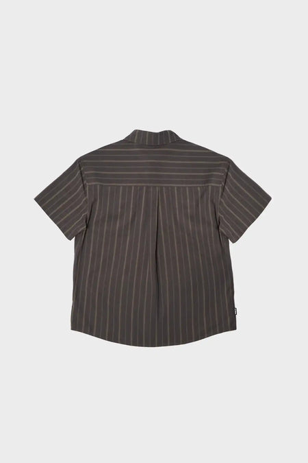 Рубашка WASHED STRIPE черная