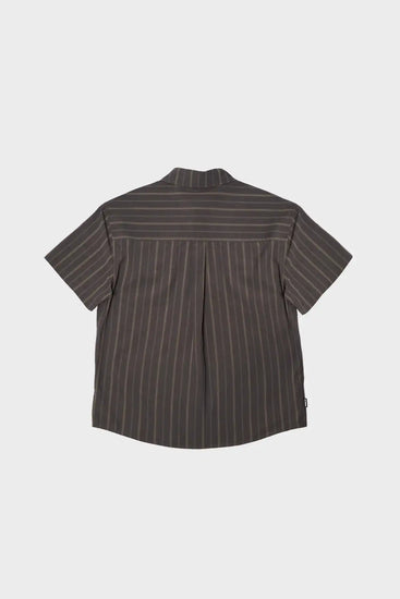 Рубашка WASHED STRIPE черная Фото 2