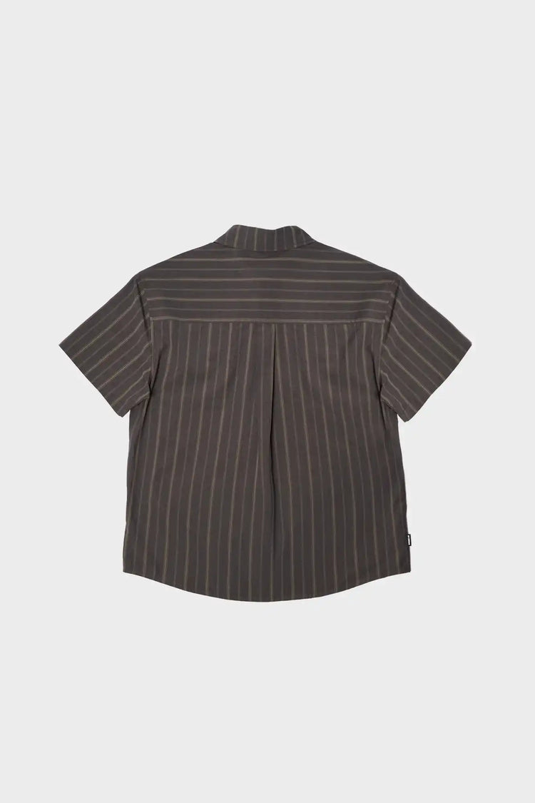Рубашка WASHED STRIPE черная
