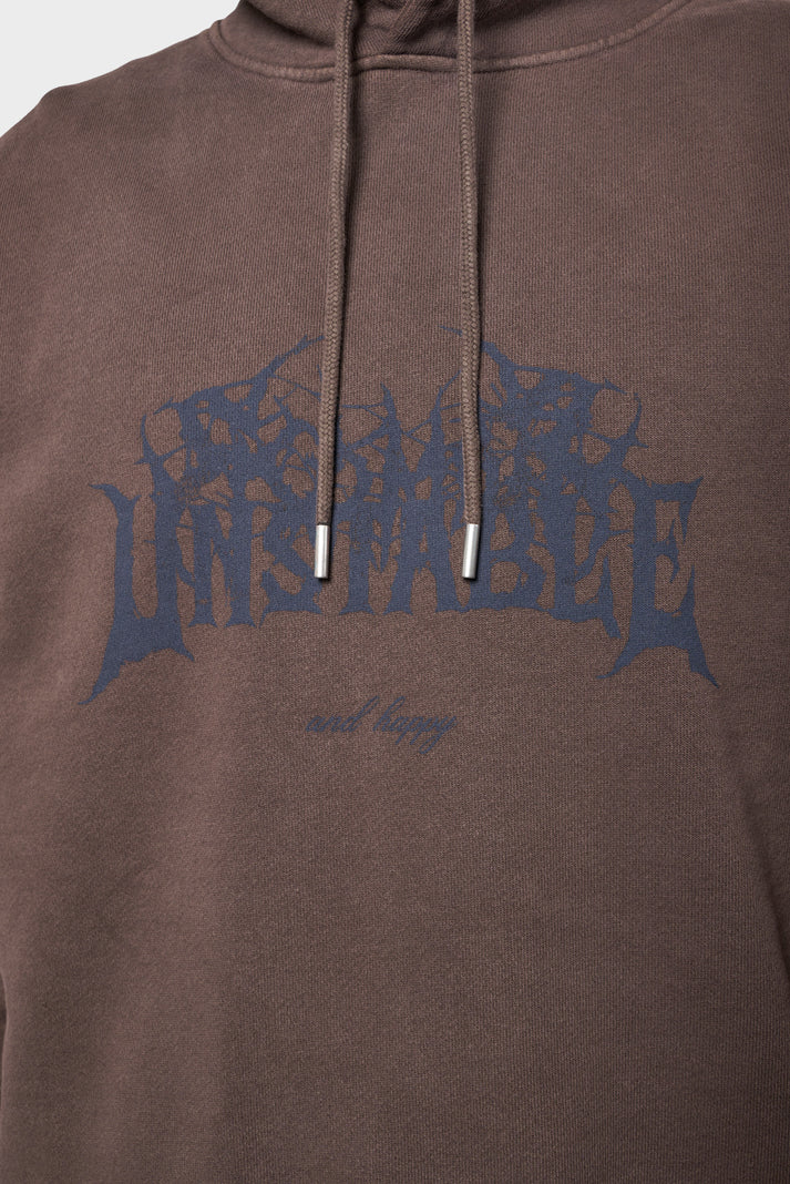Худі HAPPY LOOSE HOODIE коричневе