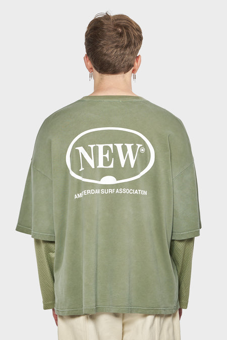 men#@Лонгслів DOUBLE LAYER LONGSLEEVE зелений