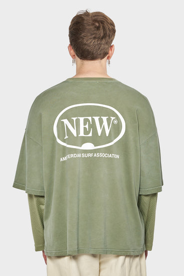 men#@Лонгслів DOUBLE LAYER LONGSLEEVE зелений