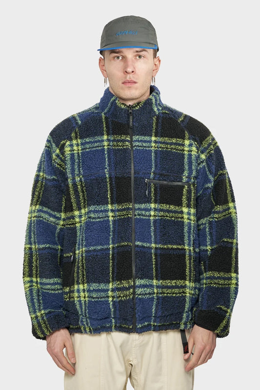men#@Куртка REVERSIBLE SHERPA PLAID JACKET різнокольорова