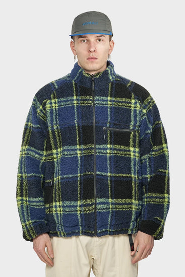 men#@Куртка REVERSIBLE SHERPA PLAID JACKET різнокольорова