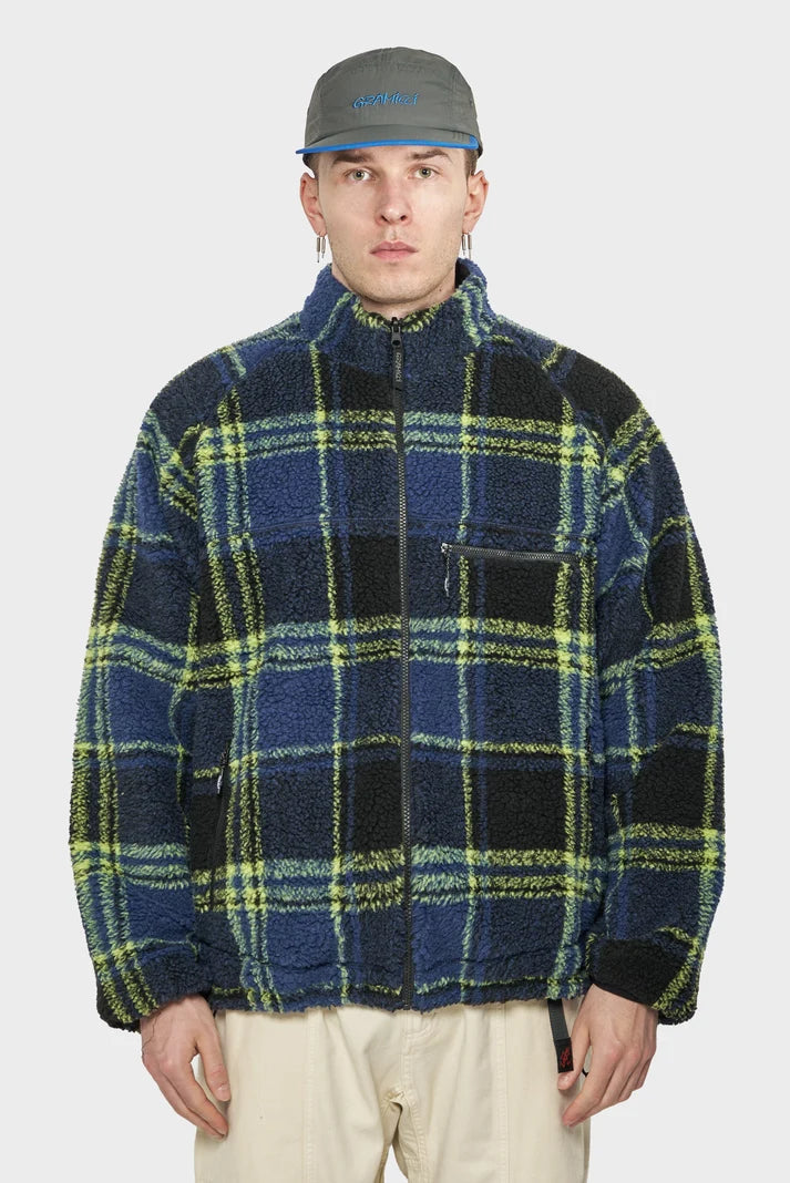 men#@Куртка REVERSIBLE SHERPA PLAID JACKET різнокольорова