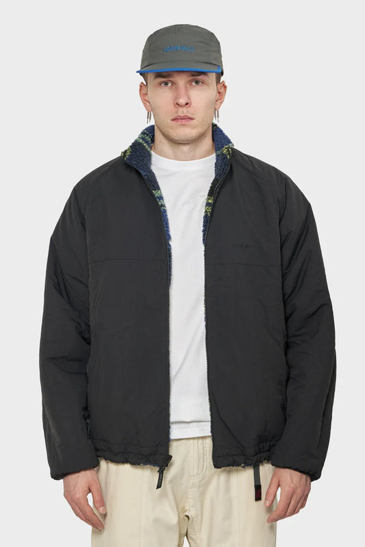men#@Куртка REVERSIBLE SHERPA PLAID JACKET різнокольорова