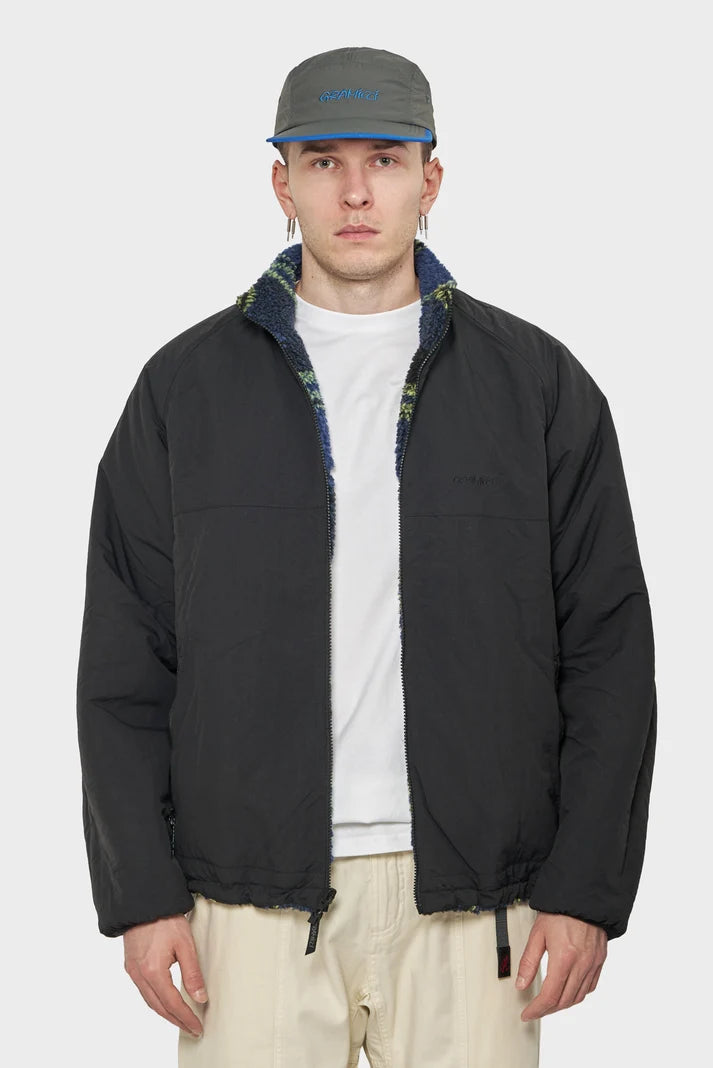 men#@Куртка REVERSIBLE SHERPA PLAID JACKET різнокольорова