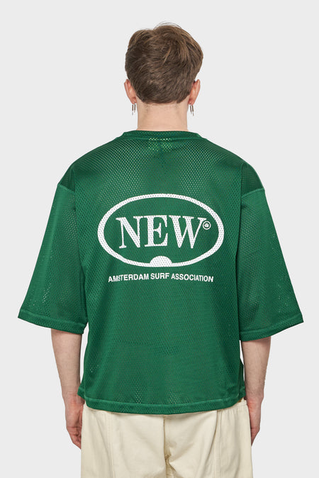 men#@Футболка MESH JERSEY зелена