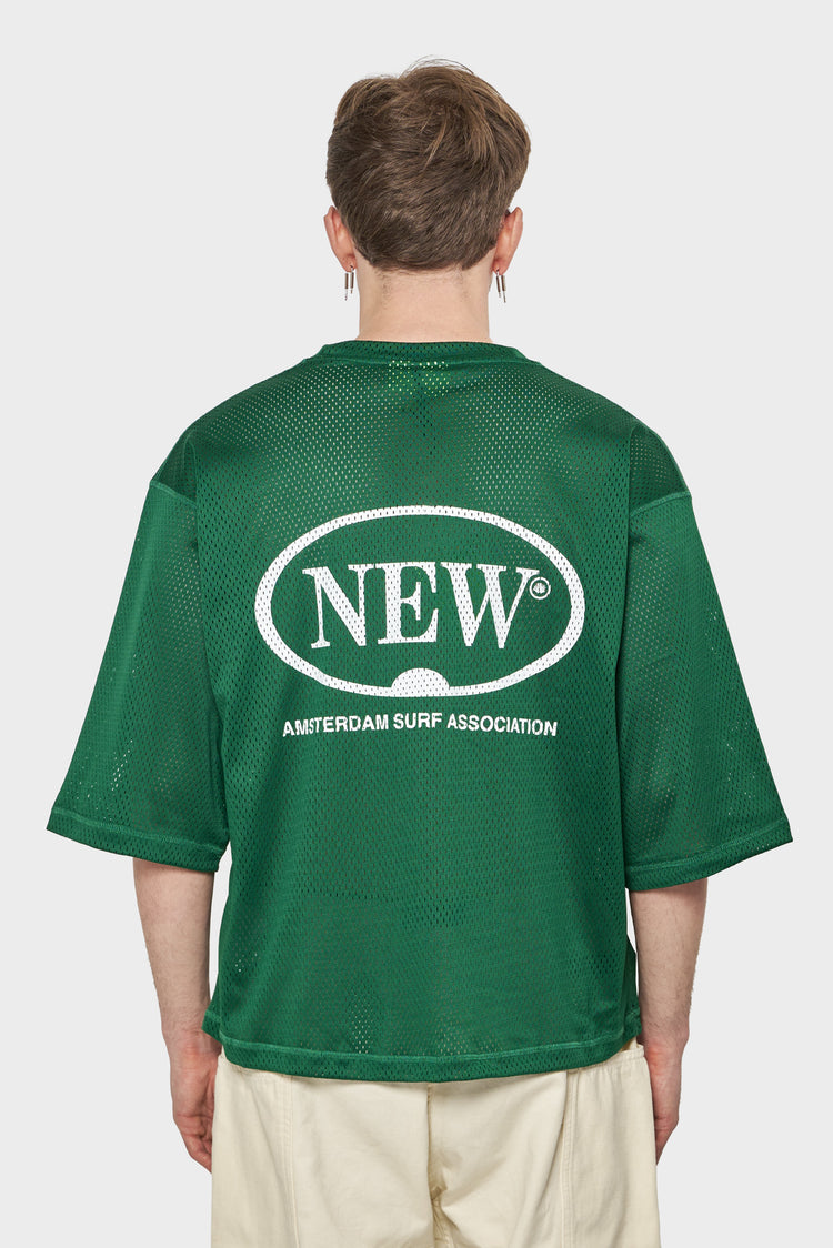 men#@Футболка MESH JERSEY зелена