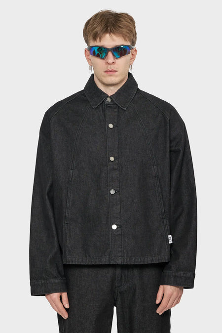 men#@Джинсова сорочка DENIM OVERSHIRT чорна
