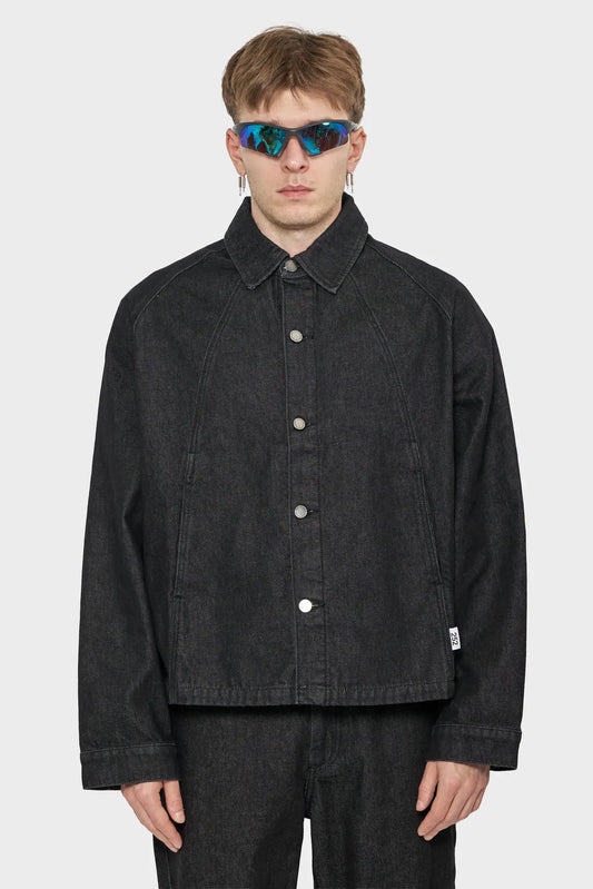 men#@Джинсова сорочка DENIM OVERSHIRT чорна