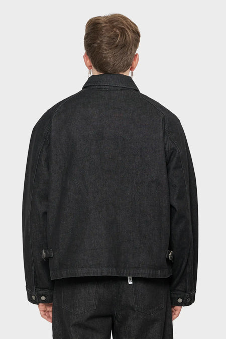 men#@Джинсова сорочка DENIM OVERSHIRT чорна