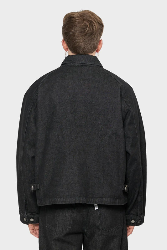 men#@Джинсова сорочка DENIM OVERSHIRT чорна